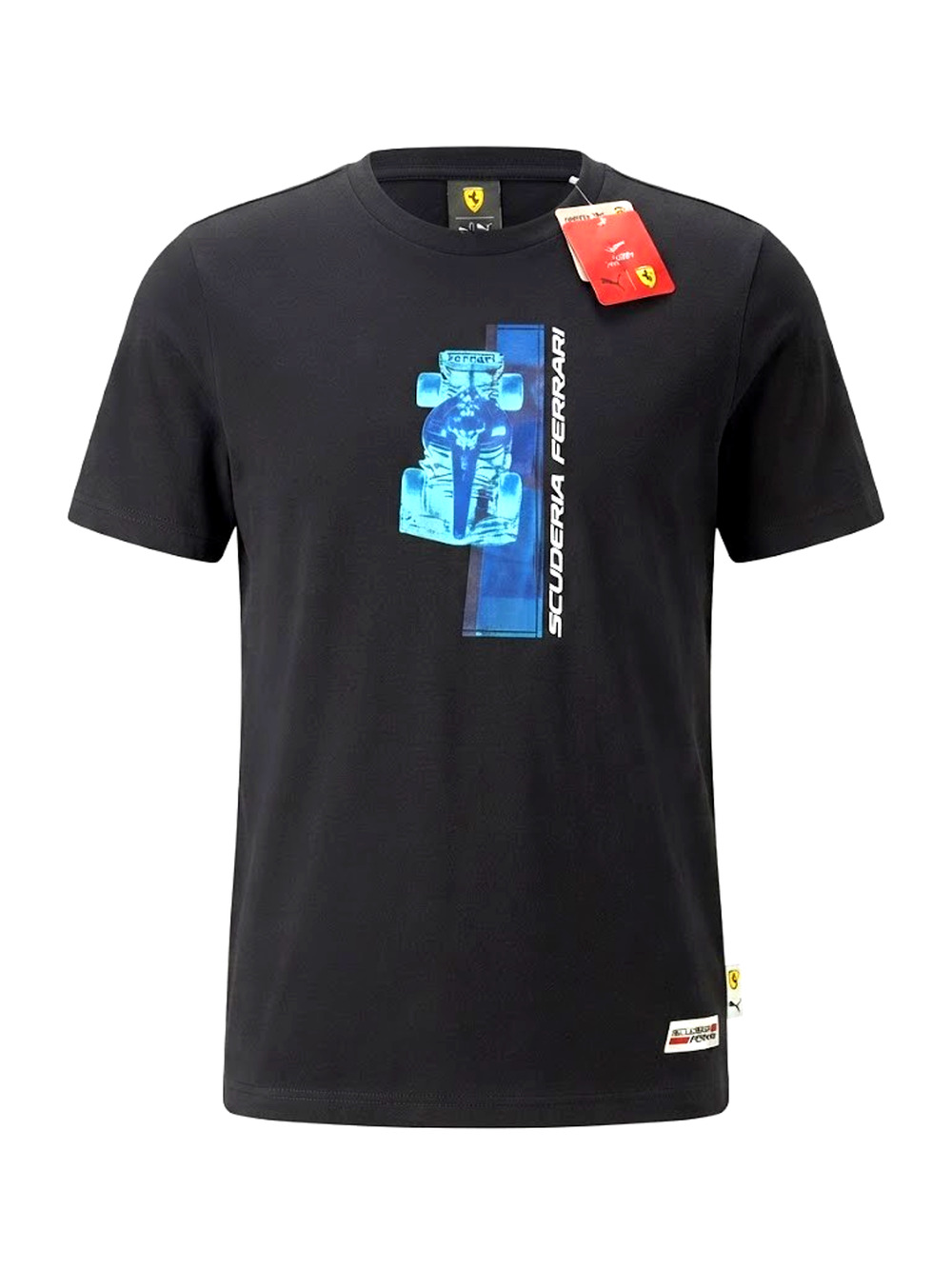 New Puma Scuderia Ferrari F1 Men's Graphic T-Shirt Black Size Large NWT